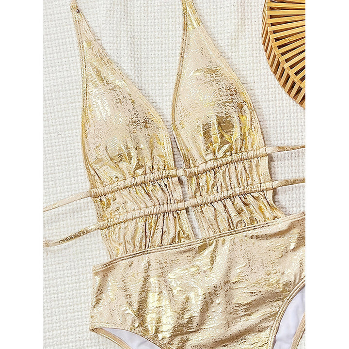 Dame Højt skåret Cut-Out Badebukser med glamorøst design Skovae