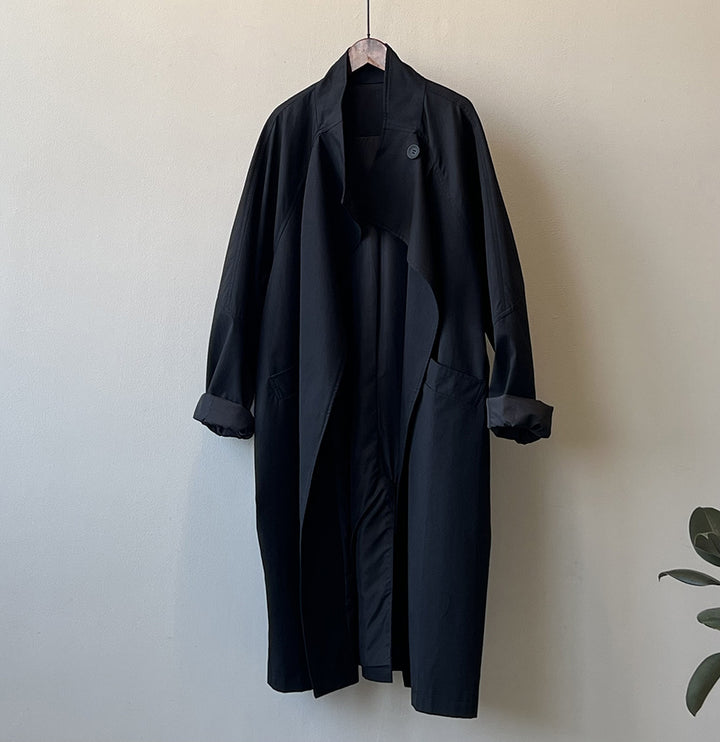 Damer casual oversized trenchcoat med forlænget snit og praktiske lommer Stilla