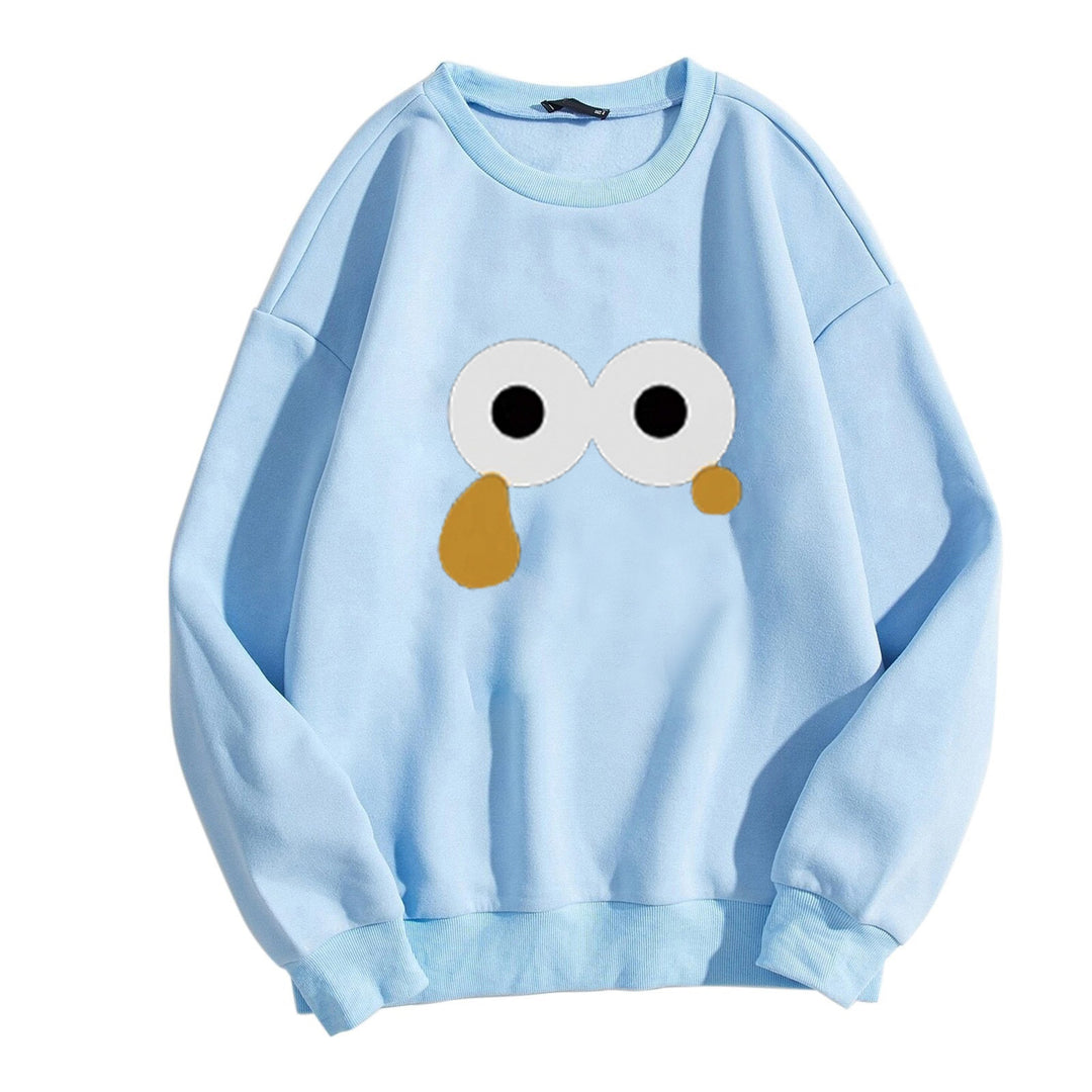 Kvinders sweatshirts med unikt cartoon design Skovae