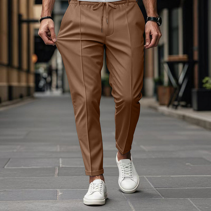 Herrer elegant sportbukser med elastisk talje og funktionelle lommer Stilla