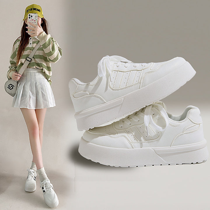 Dame Chunky Platform Sneakers med åndbart overflade og komfortabelt fodseng Stilla