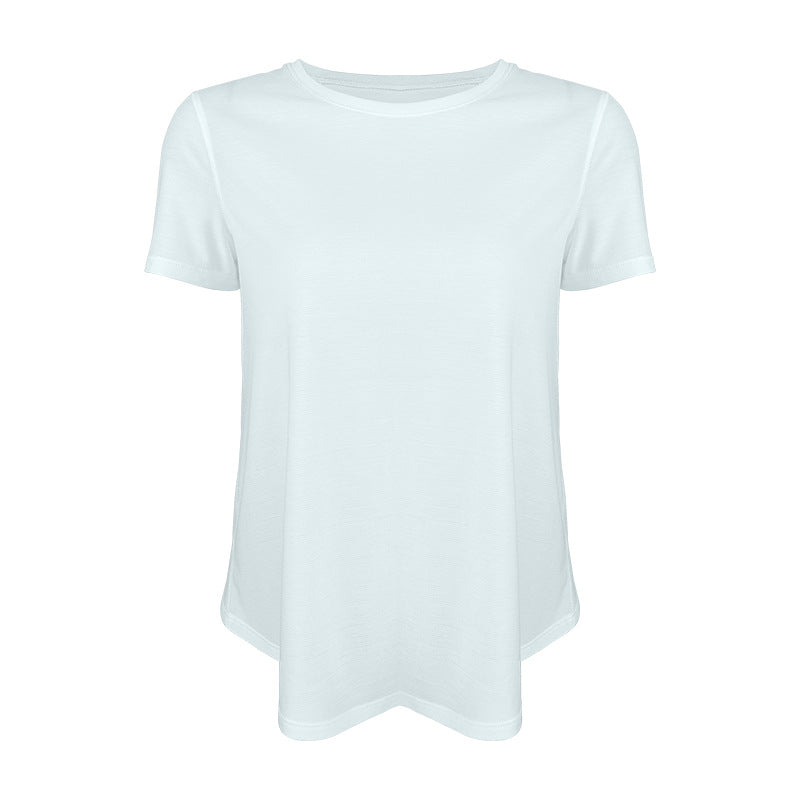 Dame afslappet T-shirt med åndbart funktionsmateriale og generøs skæring Stilla