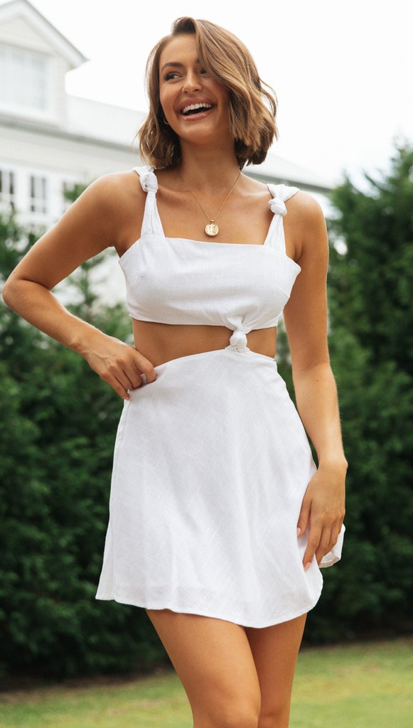 Kvinder To-delt Sæt med Crop Top og Mini Skirt Stilla