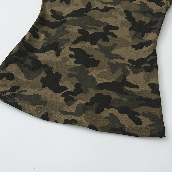 Dame Sportslig Tanktop med Camo-mønster og racerback design Stilla