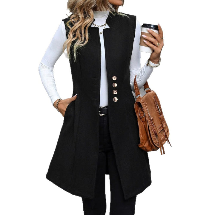 Kvinders elegante vest med knapdetaljer Stilla
