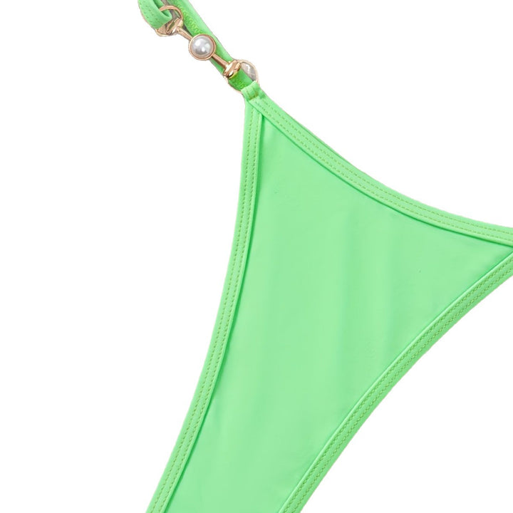 Dame Triangel-Bikini med elegante perledetaljer Skovae