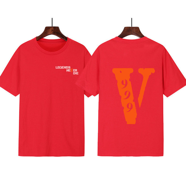Kvinders grafisk t-shirt med original skrift og kreativt design Skovae
