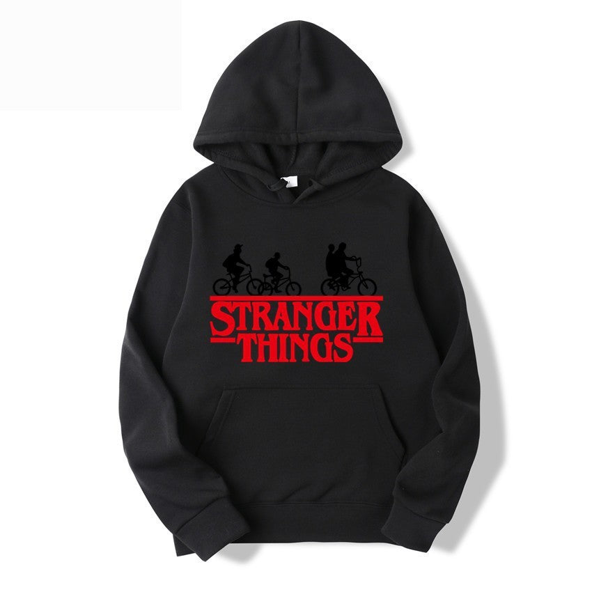 Kvinders hætte sweatshirt med kreativ Stranger Things design Skovae