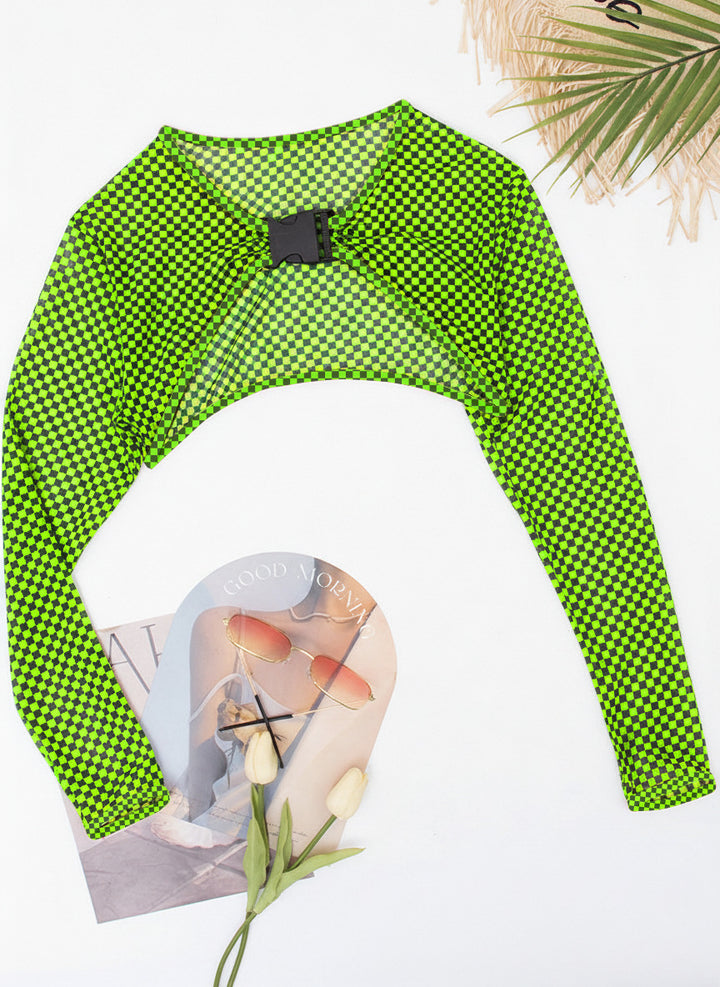 Dame one-piece badedragt med mode cut-out og lange ærmer Skovae