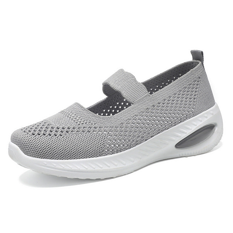 Dame Lettere og åndbare komfort-sneakers med elastisk rem Stilla
