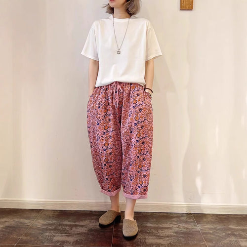 Femme Letvægt Blomsterprint Pyjamabukser Stilla
