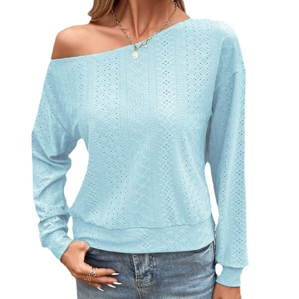 Damer Oversized Løs Strikpullover Stilla