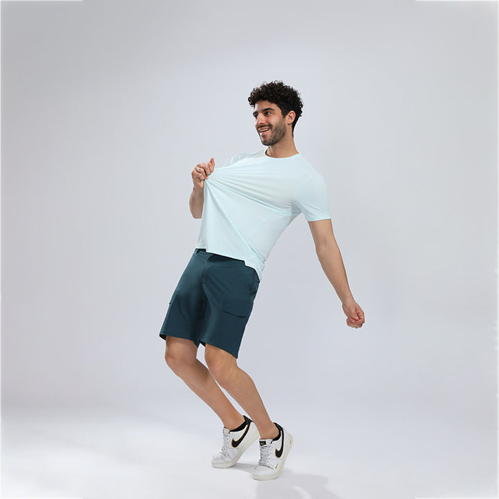 Herrer Åndbart Funktions-T-shirt med ergonomisk pasform og fugttransporterende teknologi Stilla