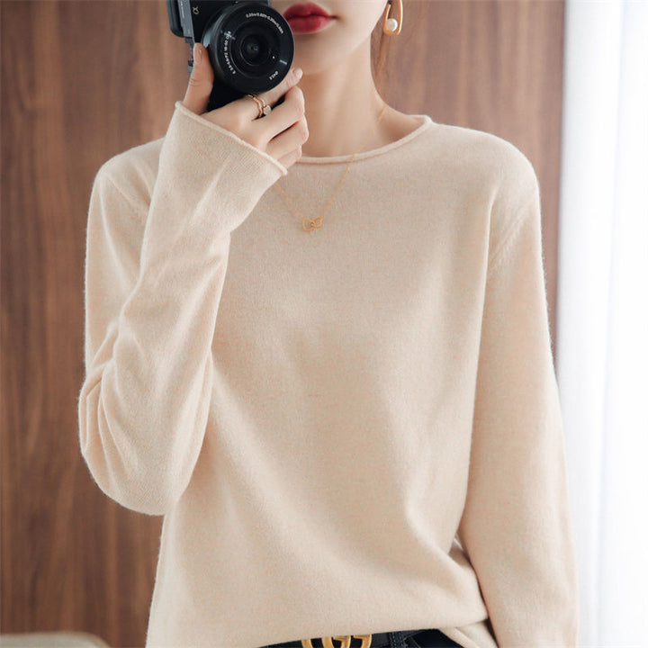 Kvinders bløde V-hals sweater Stilla