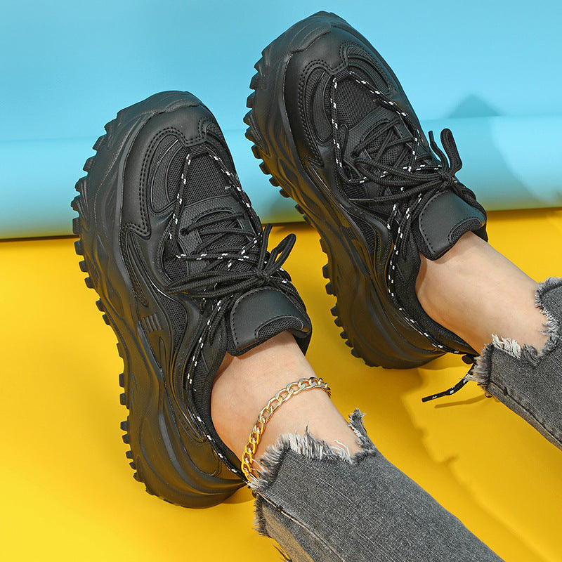 Dame Chunky Sneakers med skridsikker sål og åndbart overmateriale Stilla