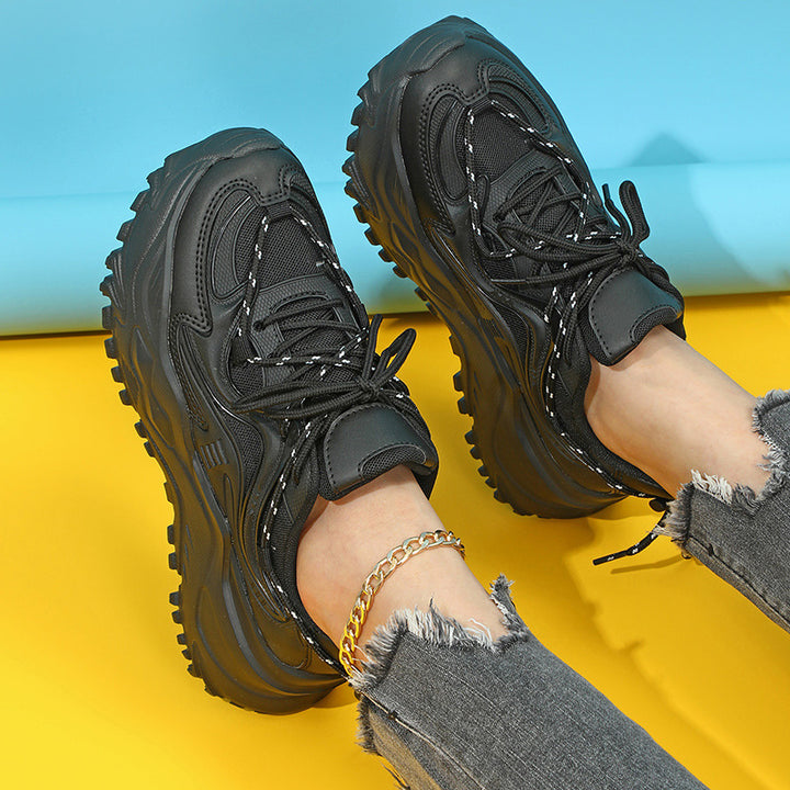 Dame Chunky Sneakers med skridsikker sål og åndbart overmateriale Stilla