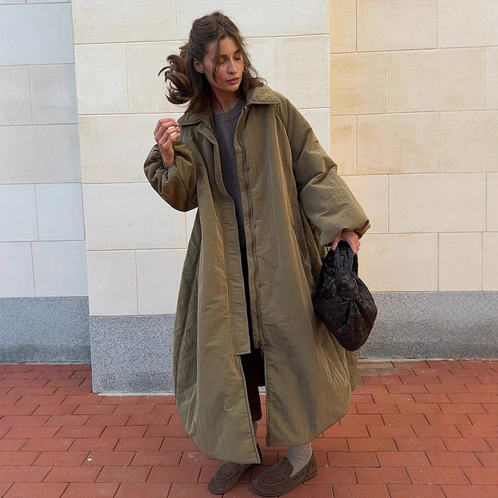 Dame Oversized Steppjakke med elegant snit og praktiske lommer Stilla
