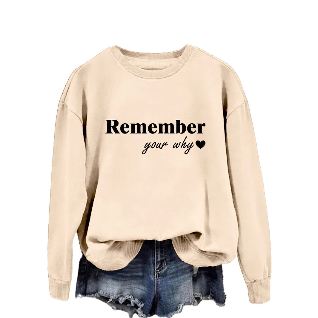 Kvinders sweatshirt med motiverende print og afslappet pasform Stilla