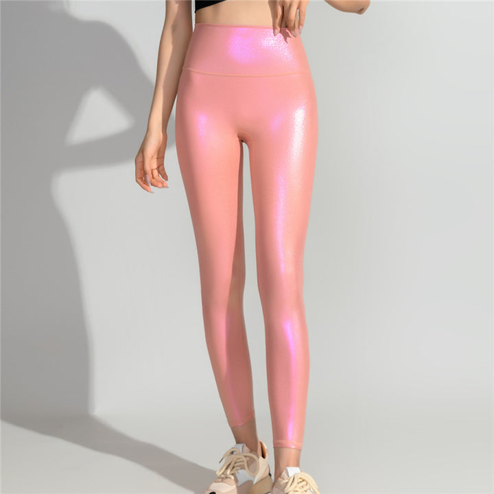 Dame Højtaljede Shimmer Leggings Stilla