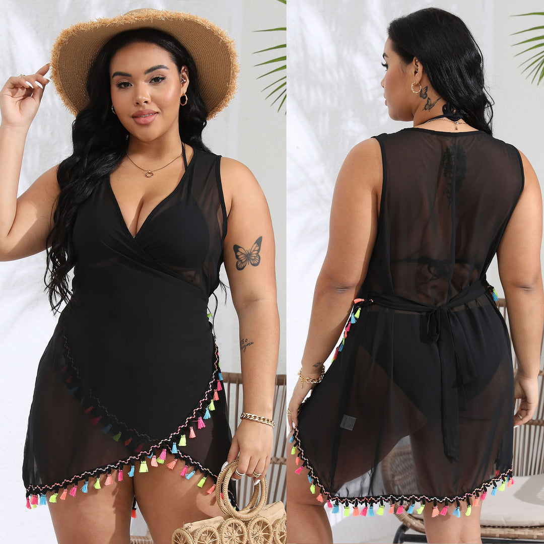 Dame lette strandovergang med farverige kvaster Skovae