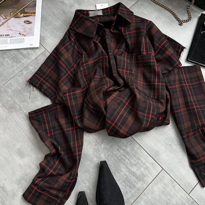 Dame Kædet Overshirt med unikke Cut-Out-ærmer Stilla