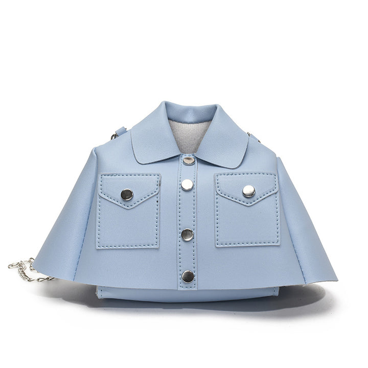 Femme Chic Fauxlæder Mini Jakke Håndtaske Stilla