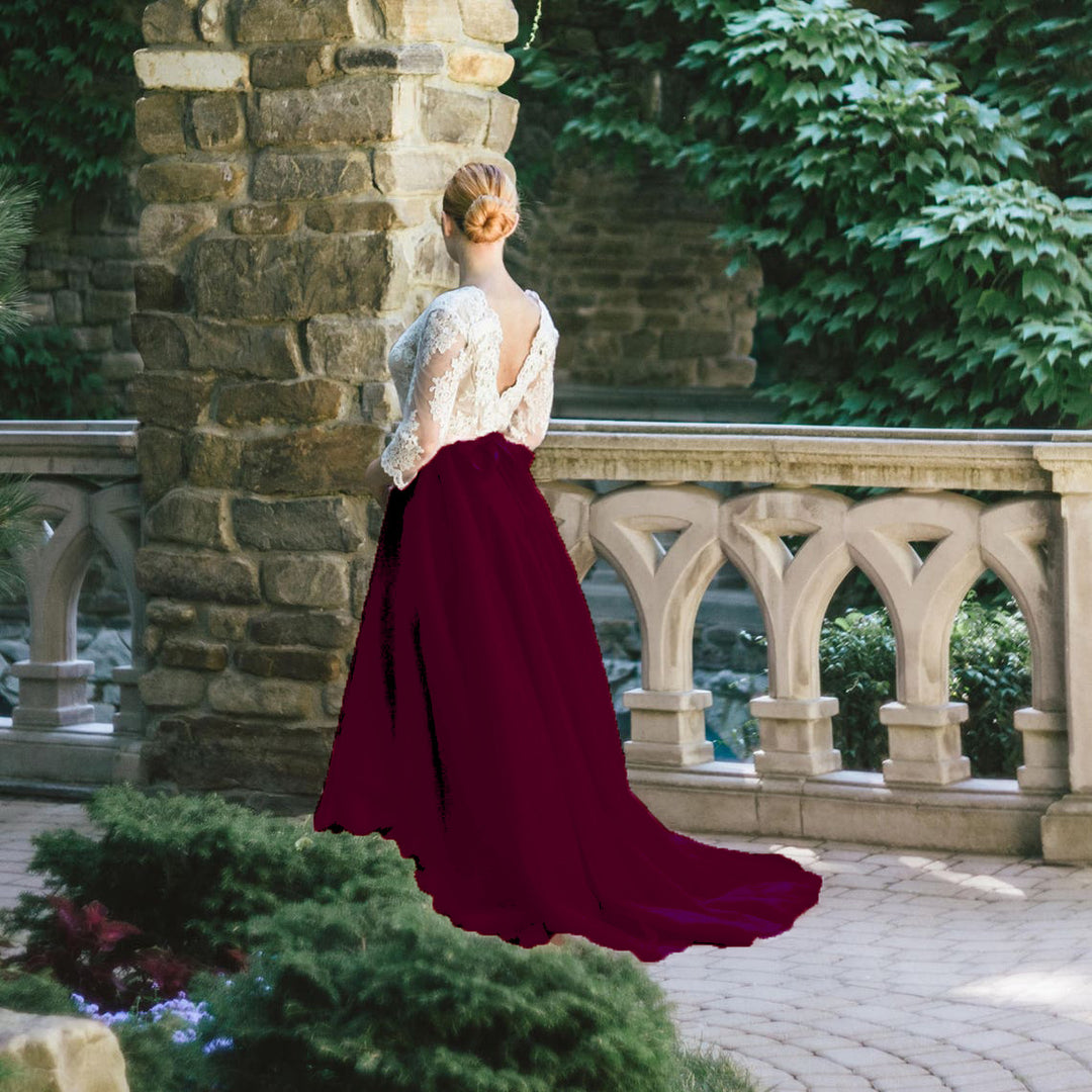 Dame Elegant rygudskæring maxikjole Stilla