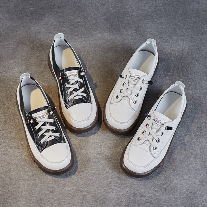 Dame fritidsmode sneakers med stilfuld snøredesign Stilla
