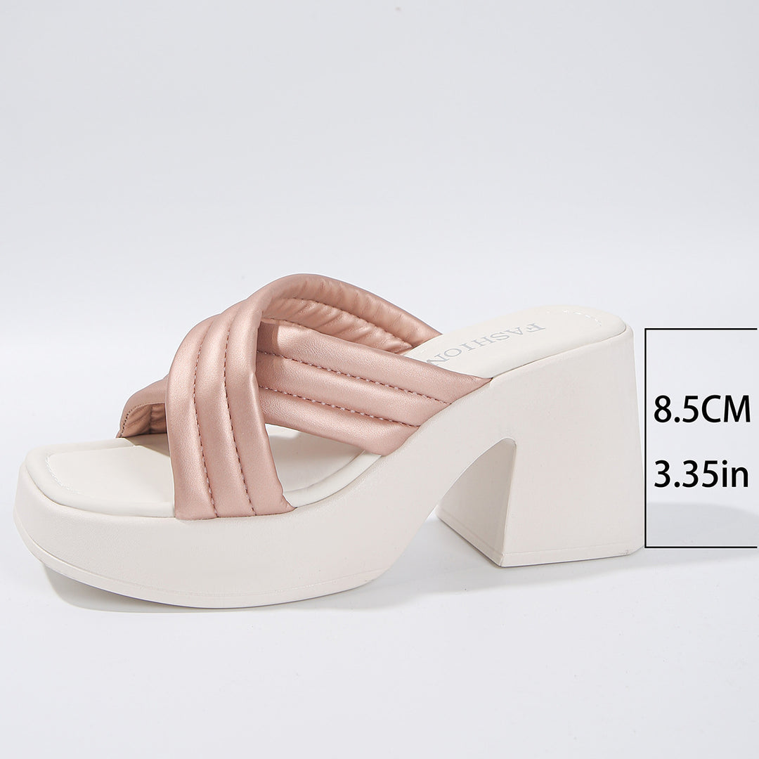 Dame Plateau-Sandaler i moderne design Stilla