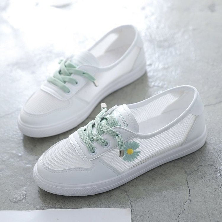 Dame Sportsko med åndbart netoverflade og legende blomsterdesign Stilla