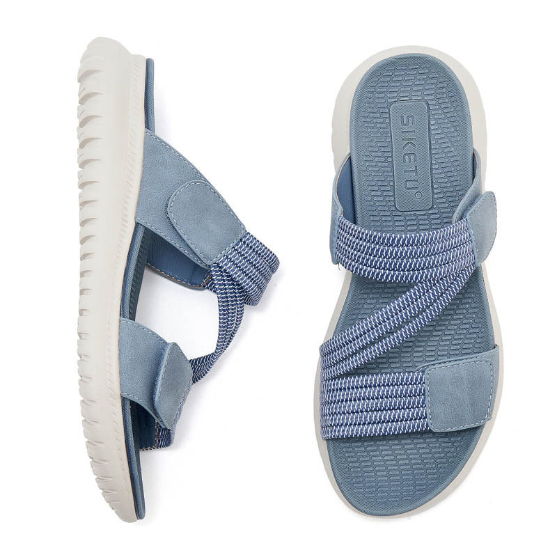 Dame Sporty Wellness-sandaler med fleksible stropper og støddæmpende sål Stilla