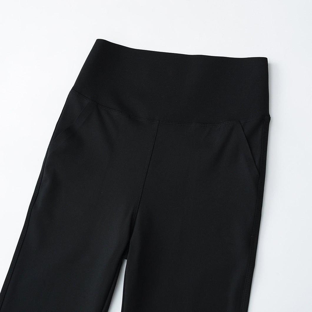 Damer Elegante Flared-Leggings med høj talje og praktiske lommer Stilla