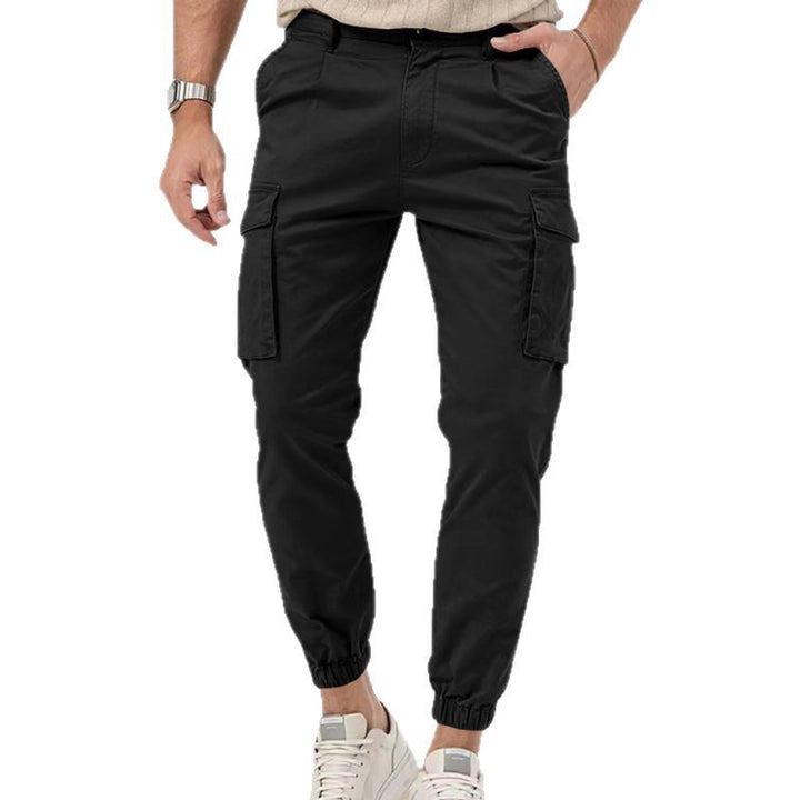 Herrer Cargo-joggingbukser med praktiske sidelommer og elastisk kant Stilla