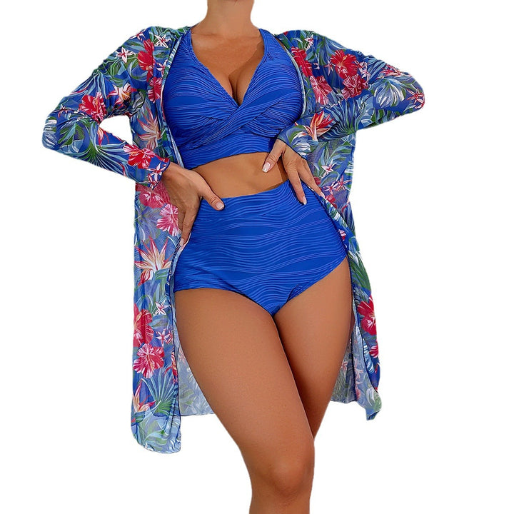 Dame kombination af tankini og transparent kimono Stilla