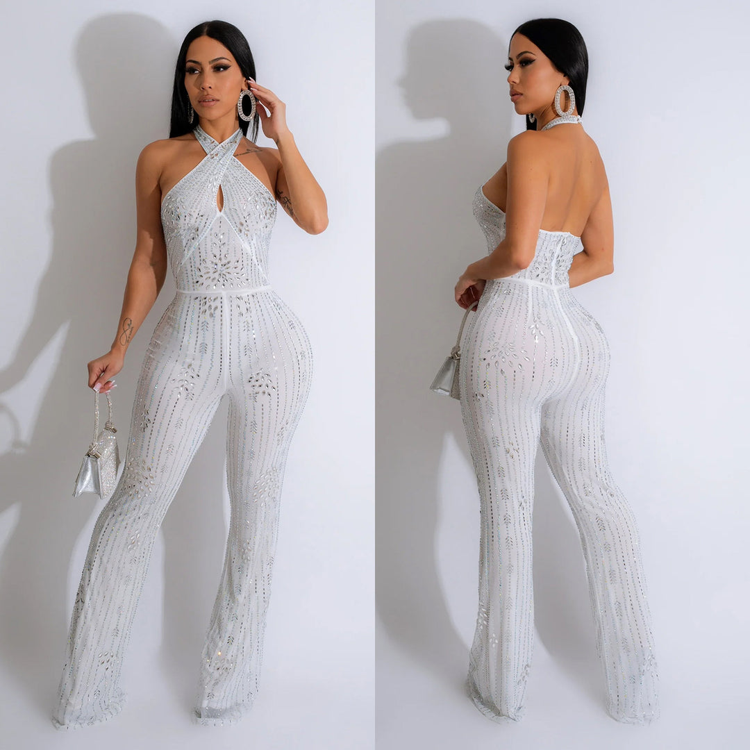 Dame Glamourøs Jumpsuit med forførende Udsnit Stilla
