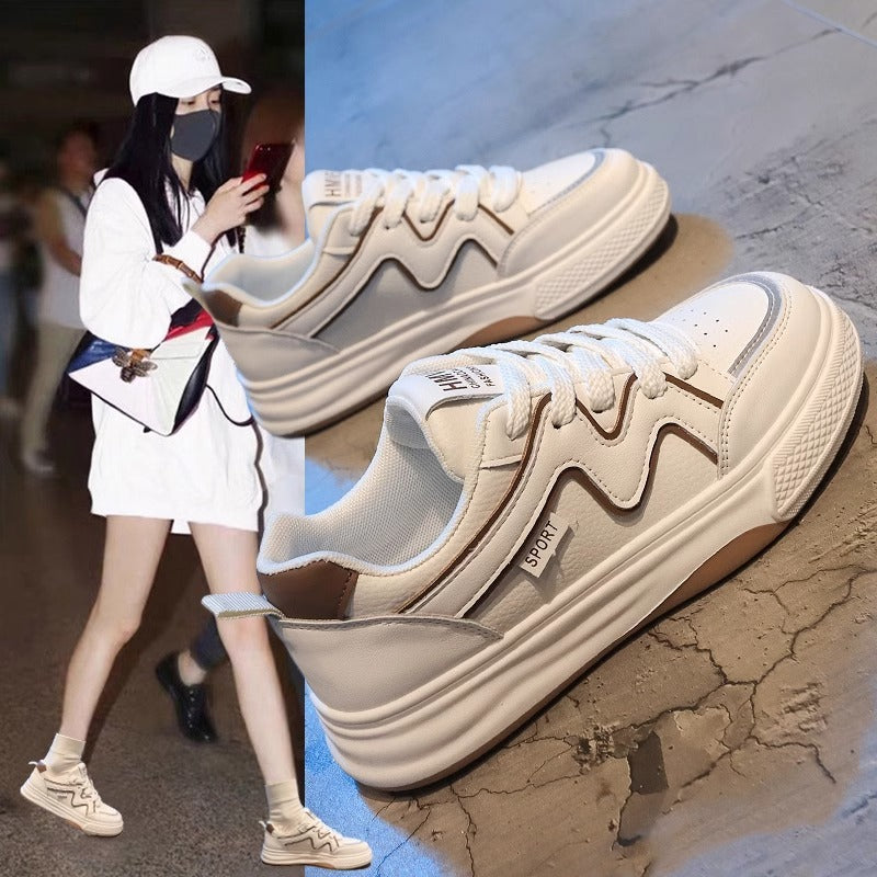 Dame fritids-sneakers med sportivt design og polstret sål Stilla