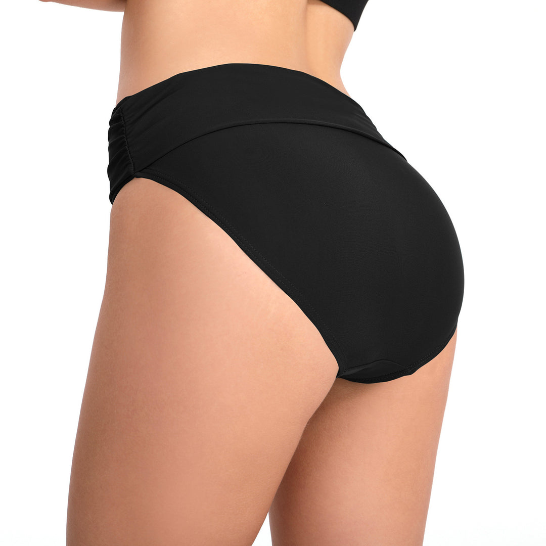 Dame Høj talje Badeshorts med elegant flæseindsats Stilla