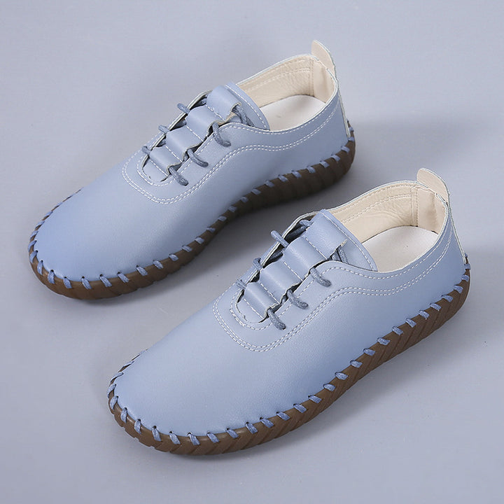 Dame Behagelige Mokkasiner med elastiske snøredetaljer Stilla