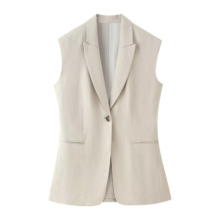 Dame bred High-Waist Bukser med elegant folder og komfortabel pasform Skovae