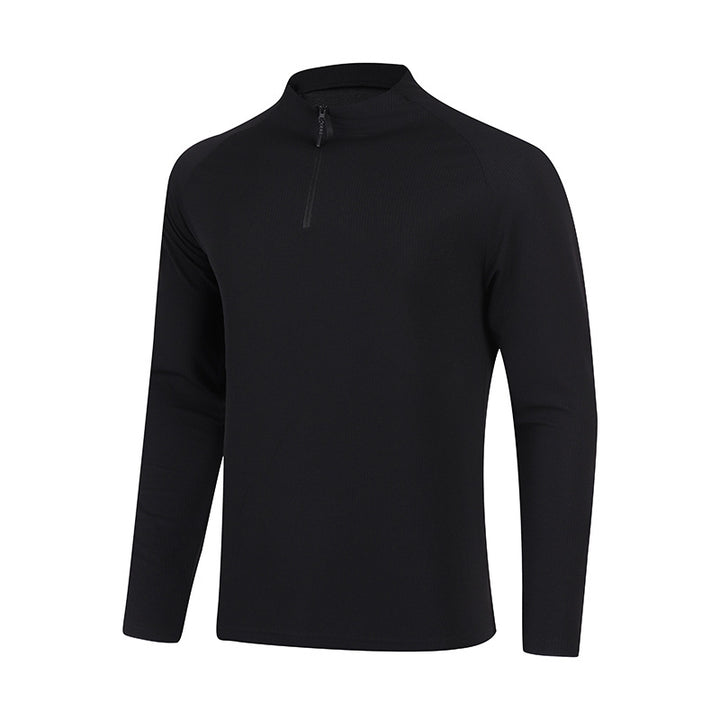 Herren Langarm Funktionsshirt med halv lynlås Stilla