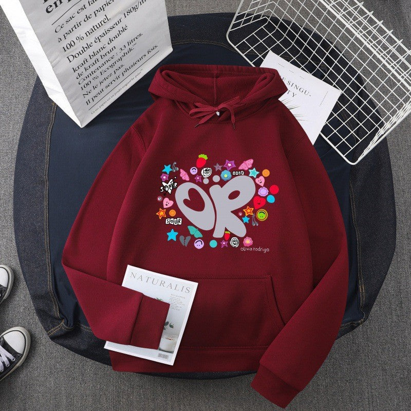 Kvinders hoodie med kreativ grafisk design Skovae