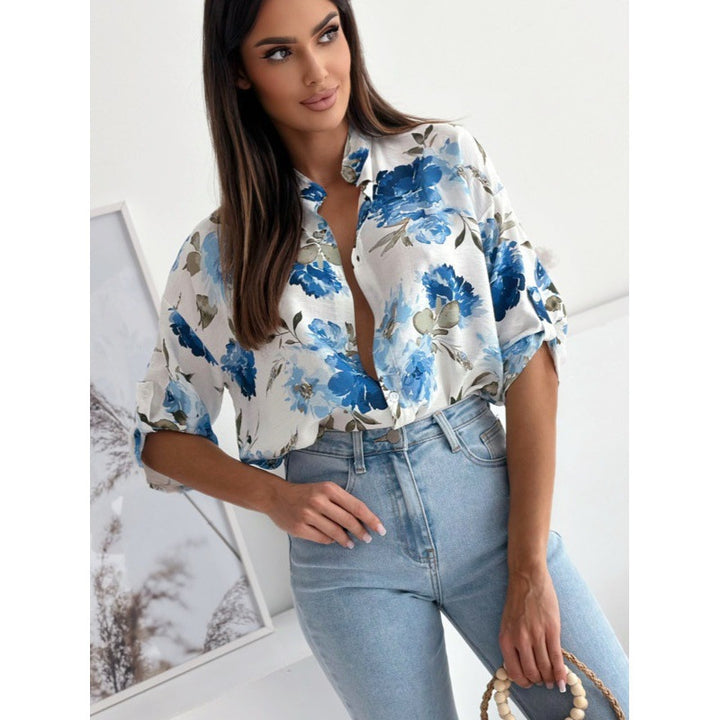 Dame Relaxed Fit Floral Print Bluse Stilla