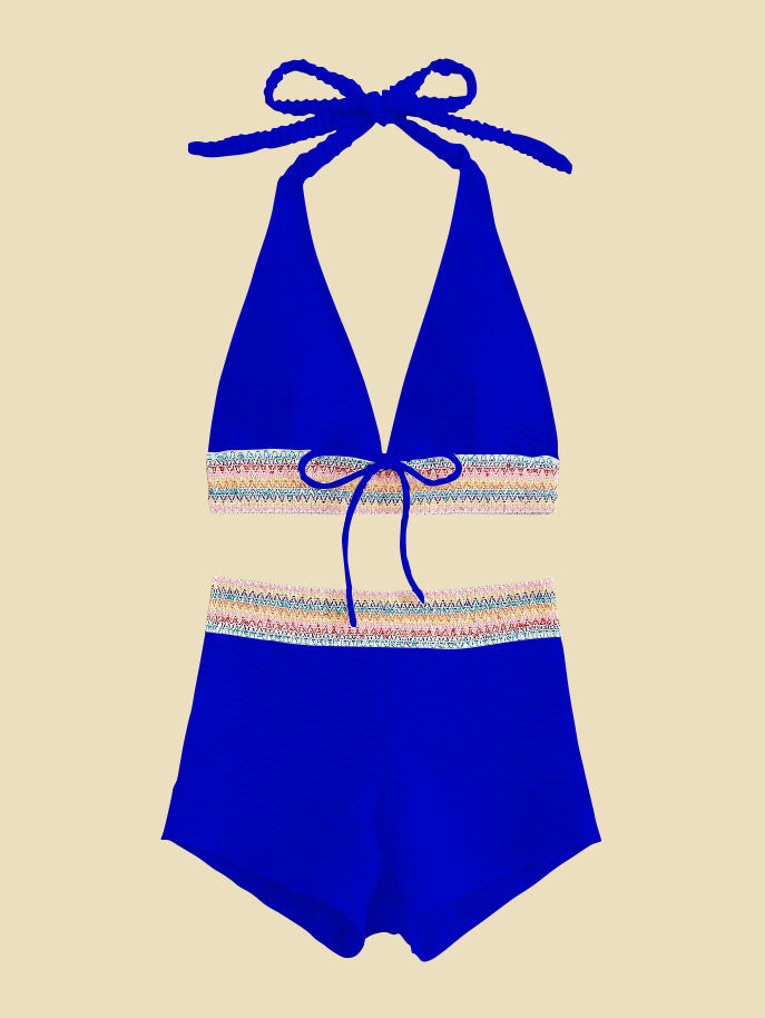 Dame bikini-sæt med højskårne shorts Skovae