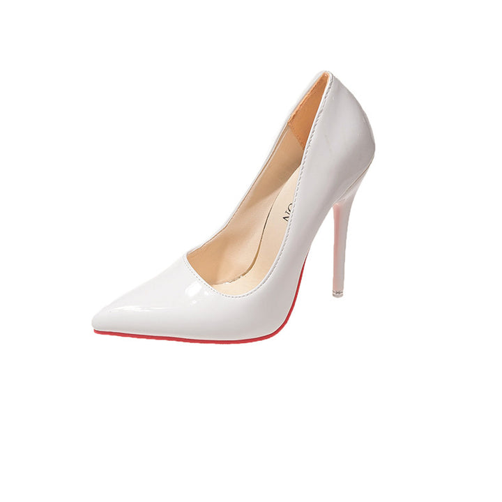 Dame Klassische High Heels med spids design og højglans overflade Stilla