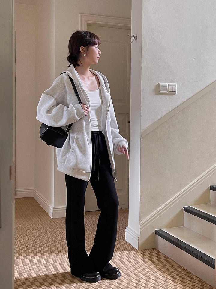 Dame brede Sweatpants med elastisk talje og afslappet pasform Stilla