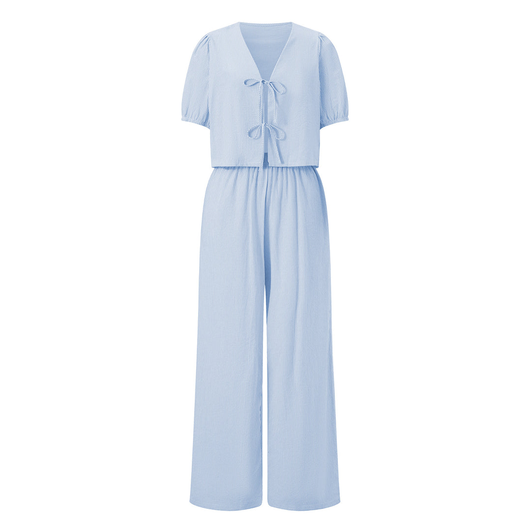 Dame let sommer jumpsuit med rynke Skovae