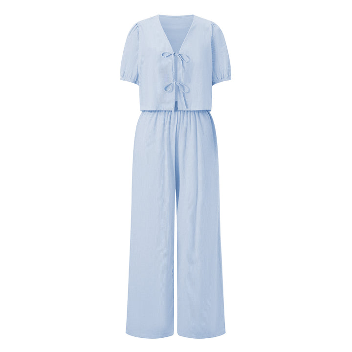 Dame let sommer jumpsuit med rynke Skovae