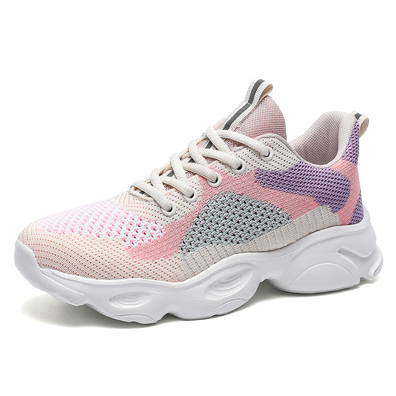 Dame mode Åndbare Sneakers med trendy design og fleksibel sål Stilla