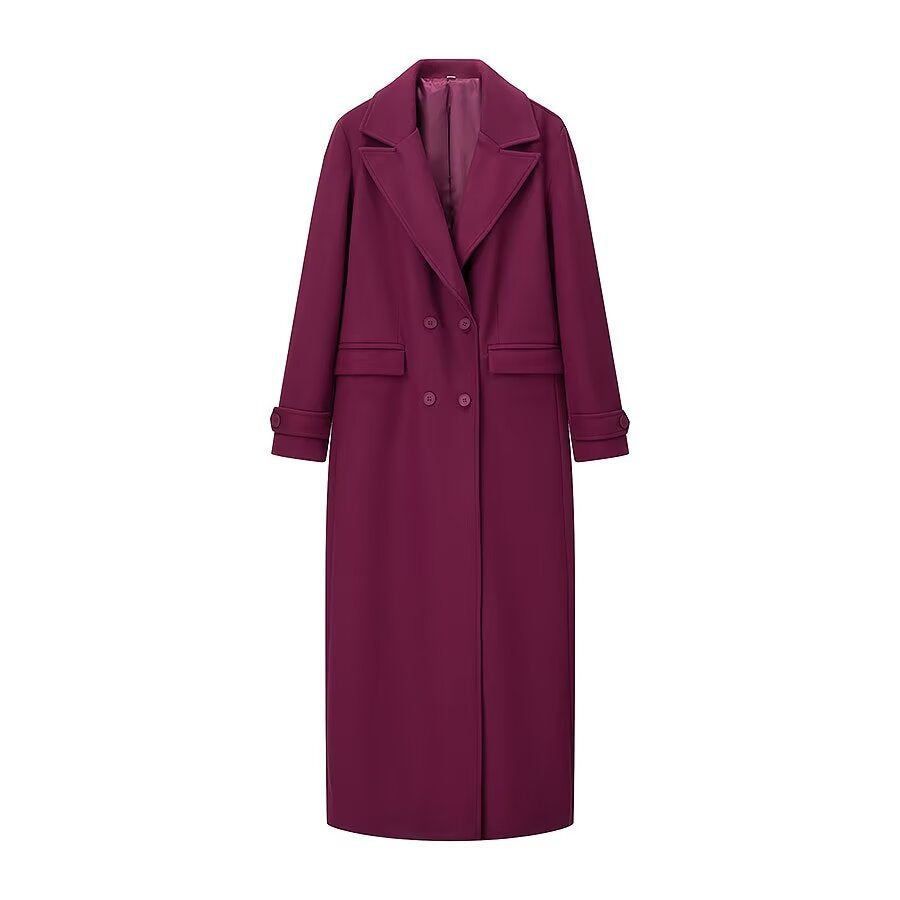 Kvindernes elegante trenchcoat med dobbeltknapdesign Stilla