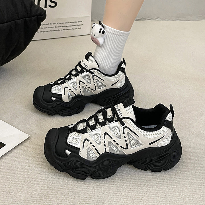 Dame Sportlige Sneakers med ergonomisk dæmpningsteknologi og elastisk snøring Stilla